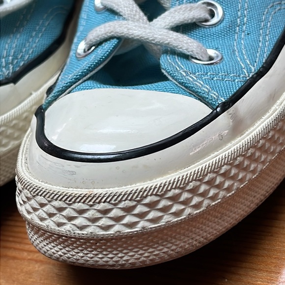 Blue low top Converse chuck Taylor tie sneakers women’s 6 - Picture 4 of 10